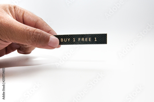 Promotion tag buy 1 get 1 free