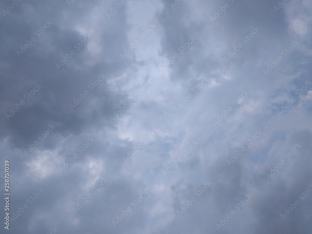 White soft cloud texture on blue sky background White soft cloud texture on blue sky background