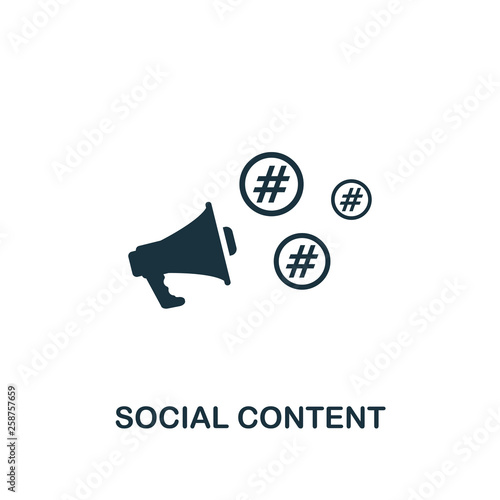Social Content icon. Creative element design from content icons collection. Pixel perfect Social Content icon for web design, apps, software, print usage