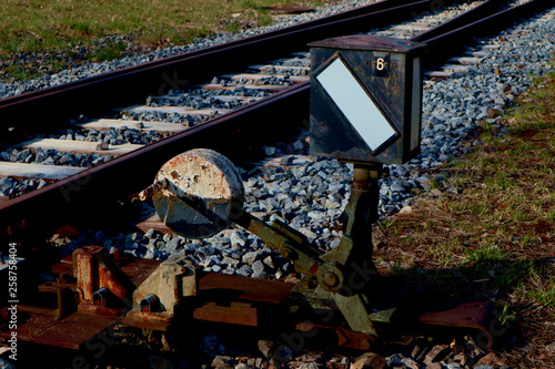 Rail track with switchman