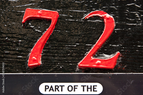 RED 72 NUMBER photo