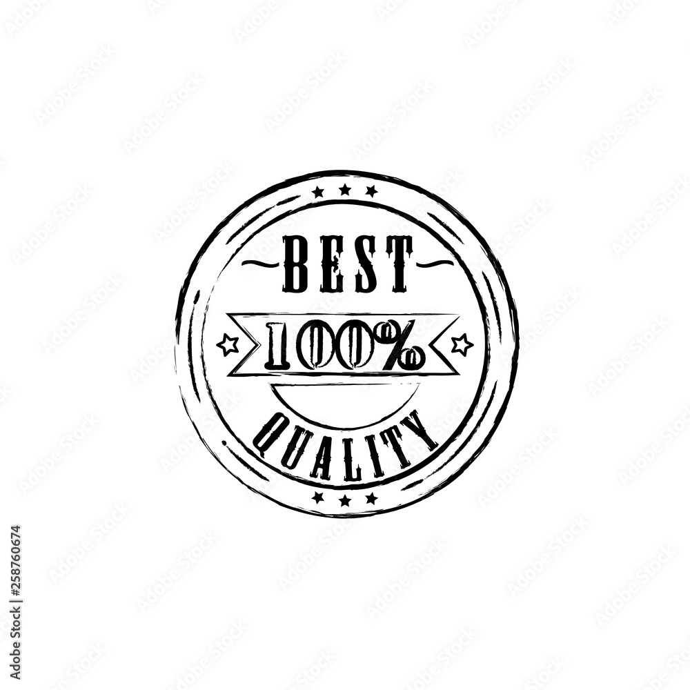 Best quality 100 percent badge outline vector eps10. Best quality stamp sign Best quality 100 percent badge outline vector eps10. Best quality stamp sign