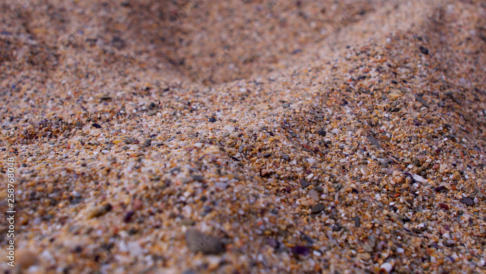 Course sand on a sunny atlantic beach, close up (shallow depth of focus) Course sand on a sunny atlantic beach, close up (shallow depth of focus)