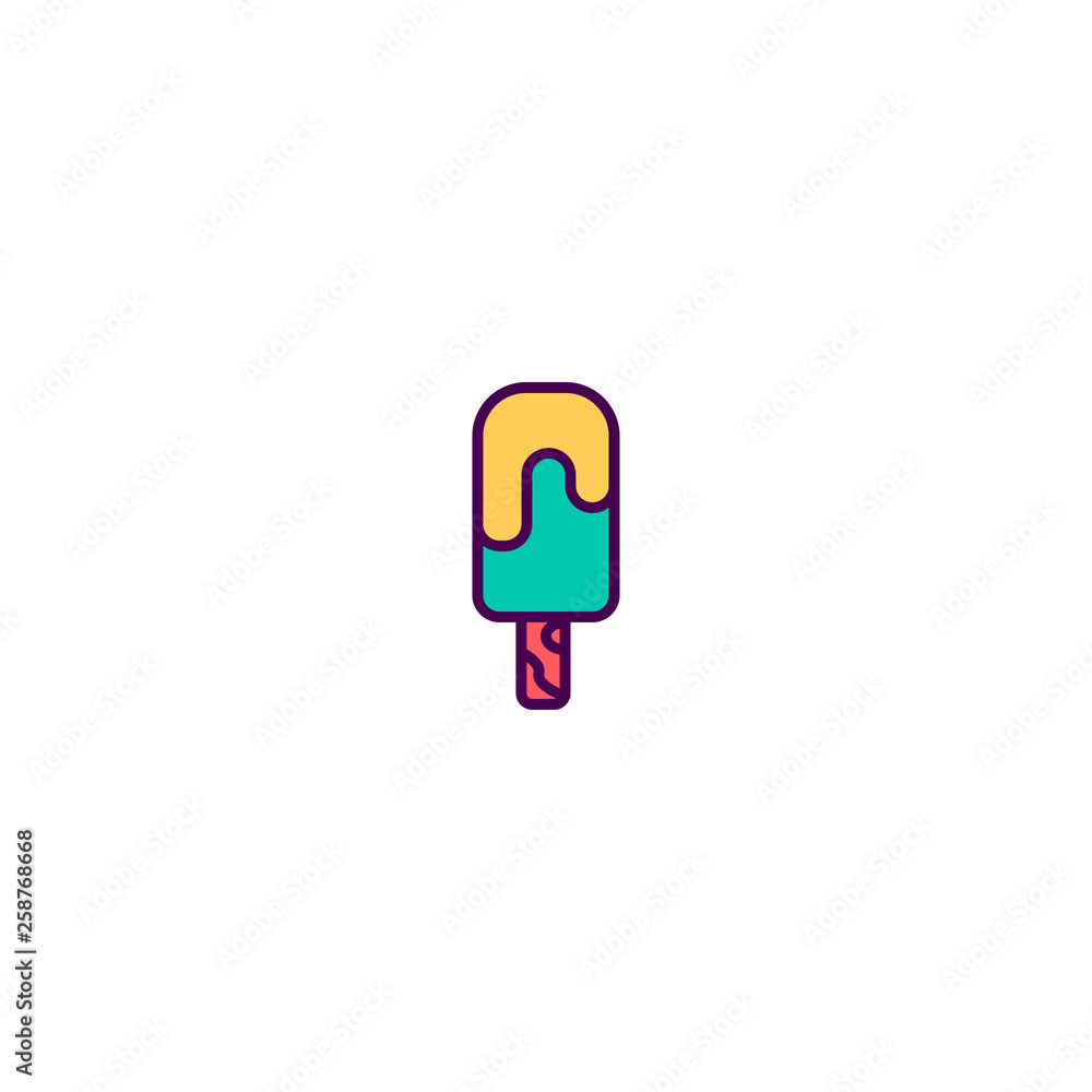 Ice cream icon design. Gastronomy icon vector design Ice cream icon design. Gastronomy icon vector design