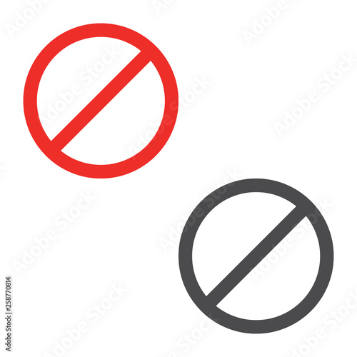Red stop attention road sign. Stop sign icon vector eps10.