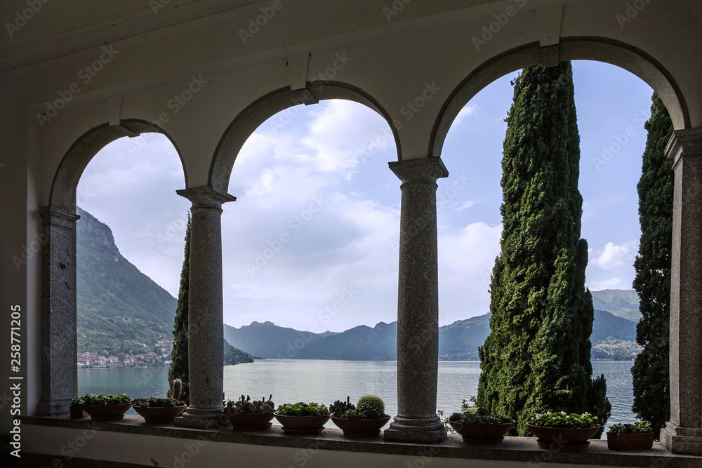 Villa Monastero. Varenna lake view, Lombardy, Italy