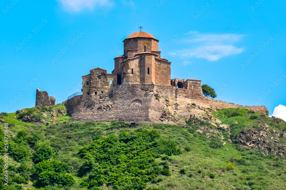 Ancient Jvari Monastery (sixth century) in Mtskheta, Georgia