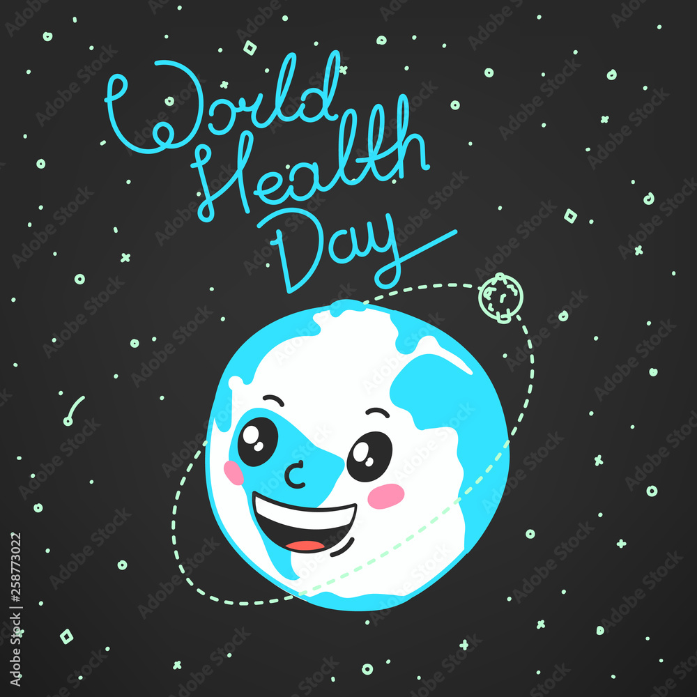 World Health Day celebration card