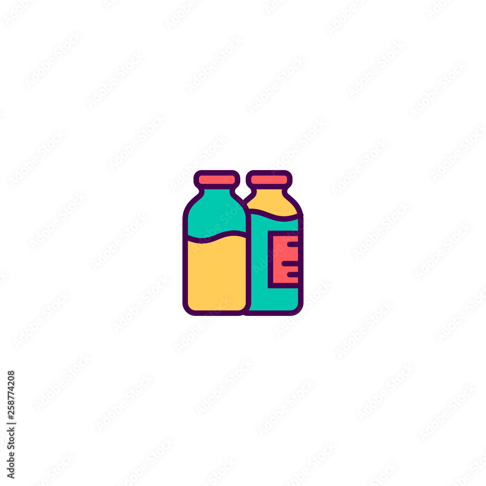 Obraz premium Milk icon design. Gastronomy icon vector design