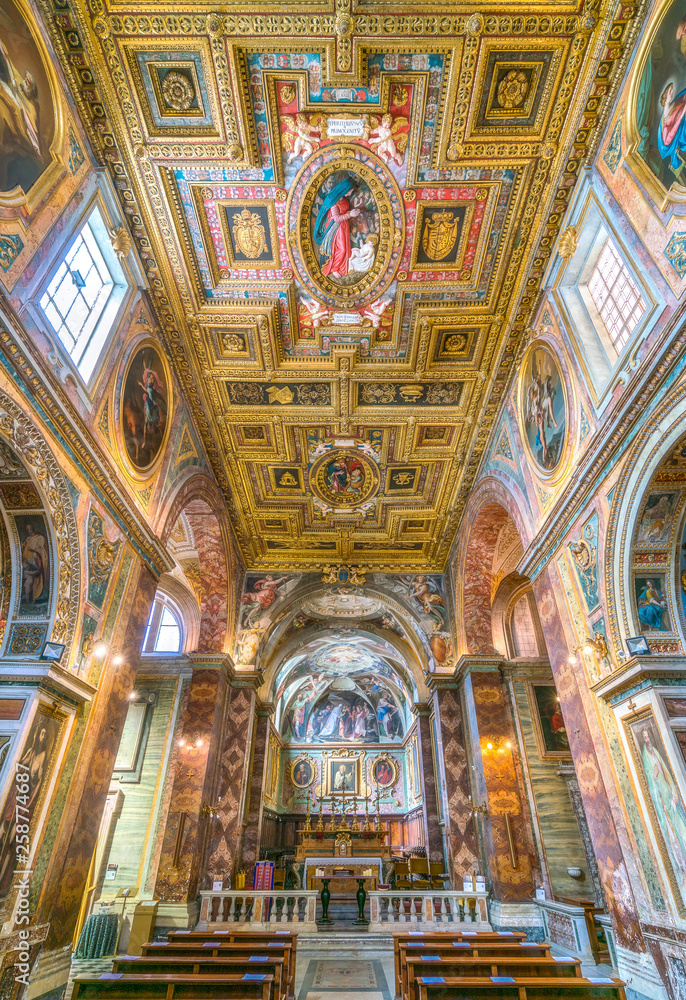 Church of San Silvestro al Quirinale in Rome, Italy.