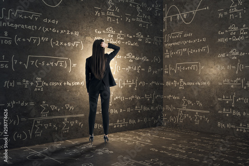 Obraz na płótnie Complex algorithm and math concept