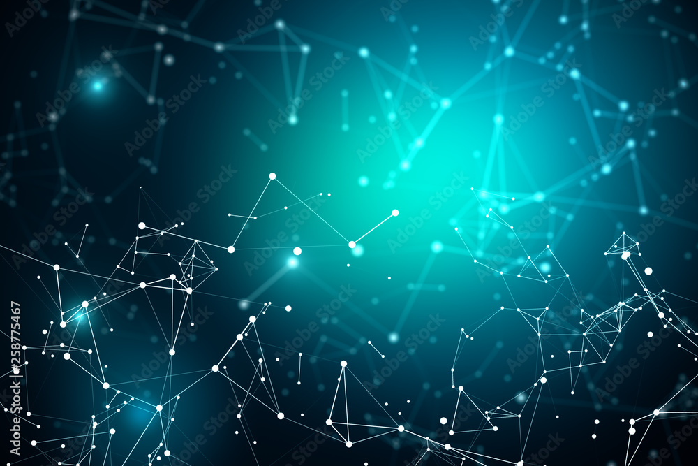Glowing polygonal backdrop Glowing polygonal backdrop