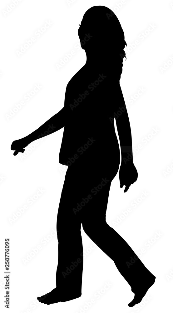 woman walking body silhouette vector woman walking body silhouette vector