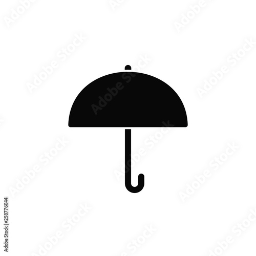 Protection, security, umbrella, icon, flat. Element of security for mobile concept and web apps illustration. Thin flat icon for website design and development, app. Vector icon