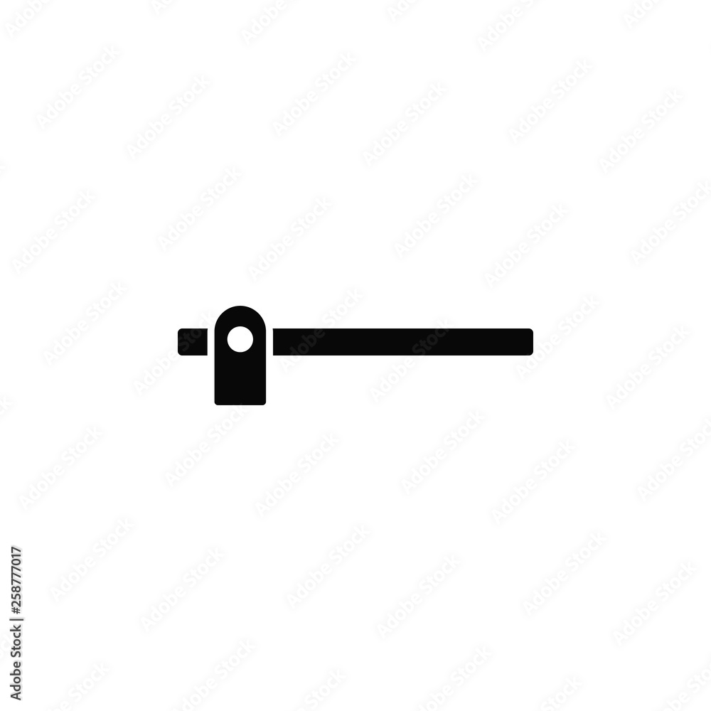 Access, barrier, closed, denied, icon, flat. Element of security for mobile concept and web apps illustration. Thin flat icon for website design and development, app. Vector icon Access, barrier, closed, denied, icon, flat. Element of security for mobile concept and web apps illustration. Thin flat icon for website design and development, app. Vector icon