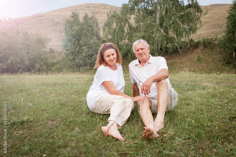 Fototapeta premium Seniors at summer