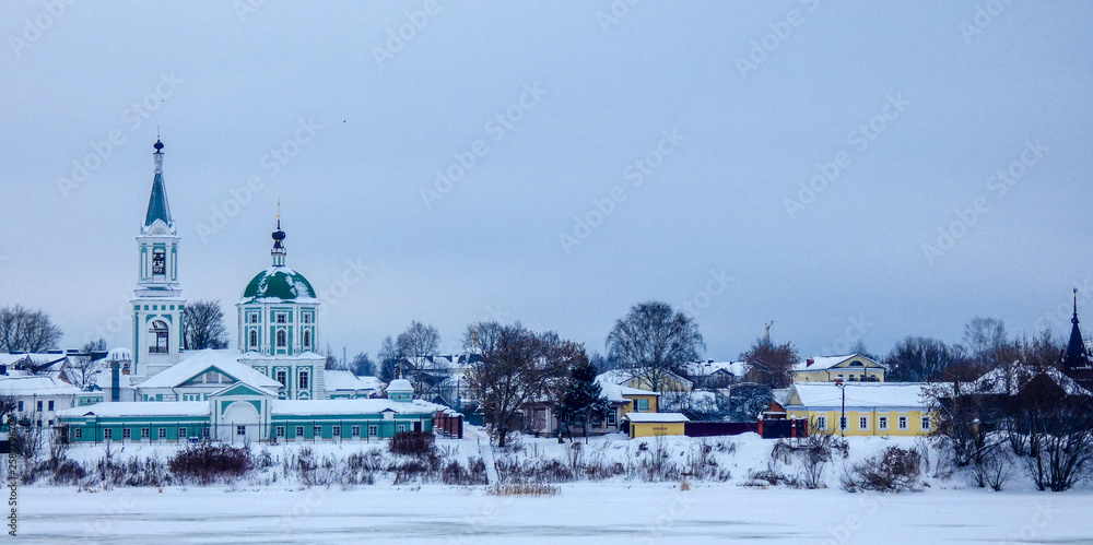 Panorama of Tver, ancient Russian city