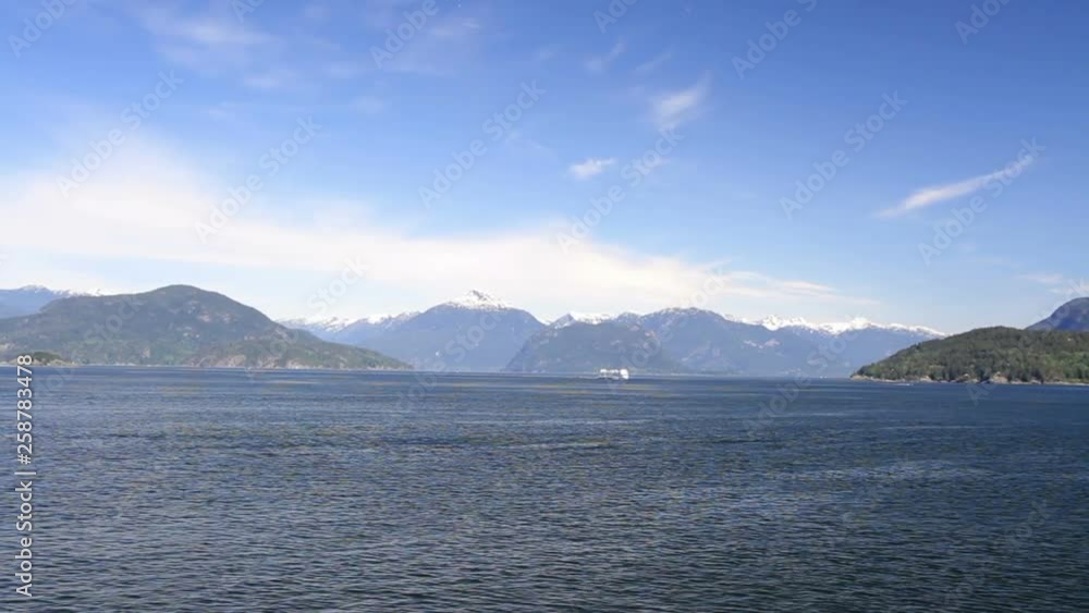 Vancouver Bay from Distance Beautiful shot of Vancouver Bay from Distance with Mountains Vancouver Bay from Distance Beautiful shot of Vancouver Bay from Distance with Mountains