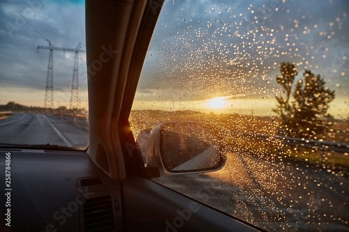 Driving in the rain