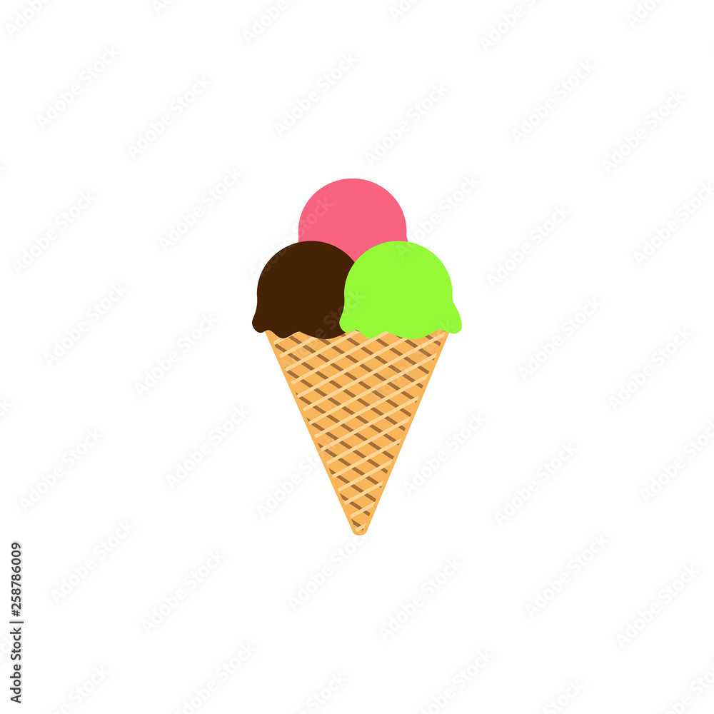 ice cream mix colored icon. Element of ice cream illustration icon. Signs and symbols can be used for web, logo, mobile app, UI, UX