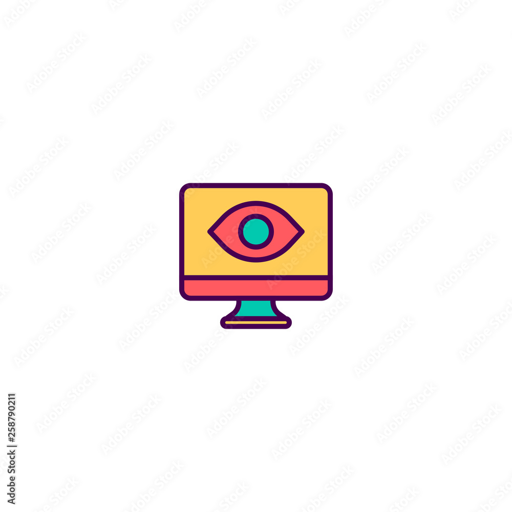Computer icon design. Marketing icon vector design Computer icon design. Marketing icon vector design