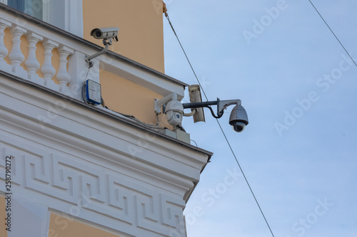 Security CCTV camera in office building © alas_spb