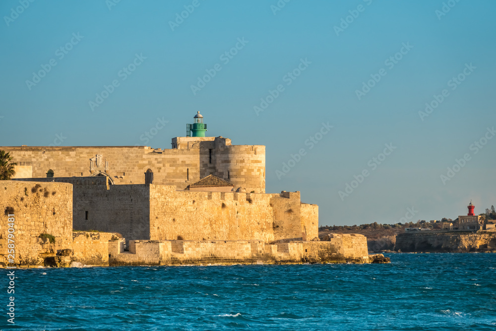 Castello Maniace citadel, Syracuse (Siracusa), a historic city on the island of Sicily, Italy. Notable for its rich Greek history, culture, amphitheatres, architecture