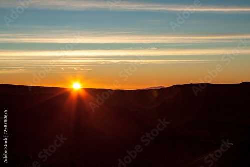 great sunrise viewed from the mountain © Elosoblues