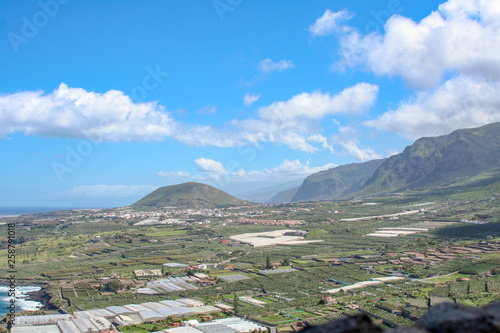 far view over the island by the sea