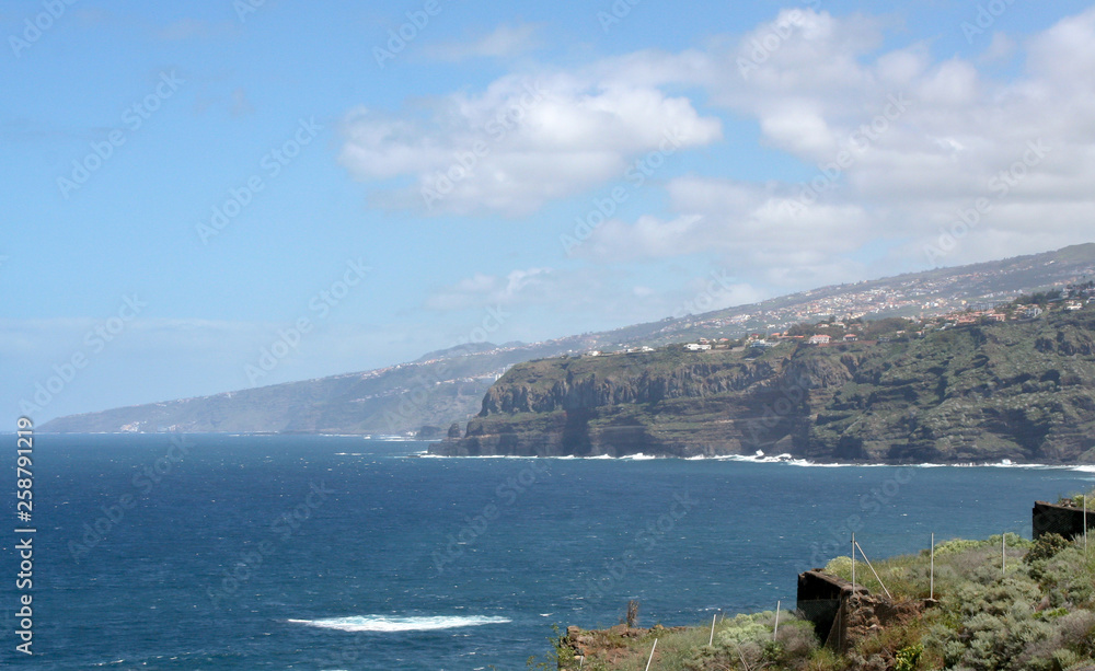 far view over the coast from Tenerife