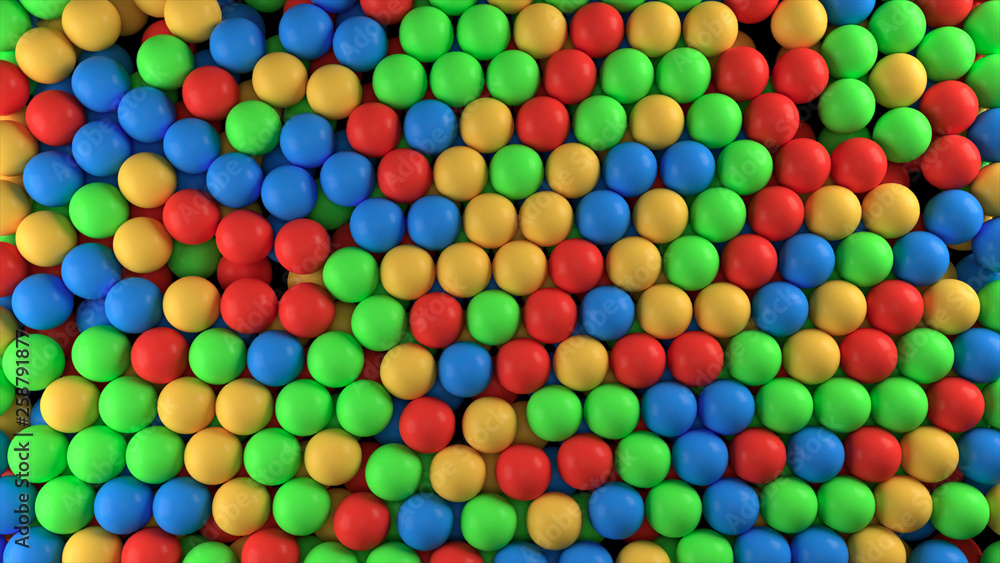 Falling colorful balls 3d illustration abstract background Falling colorful balls 3d illustration abstract background