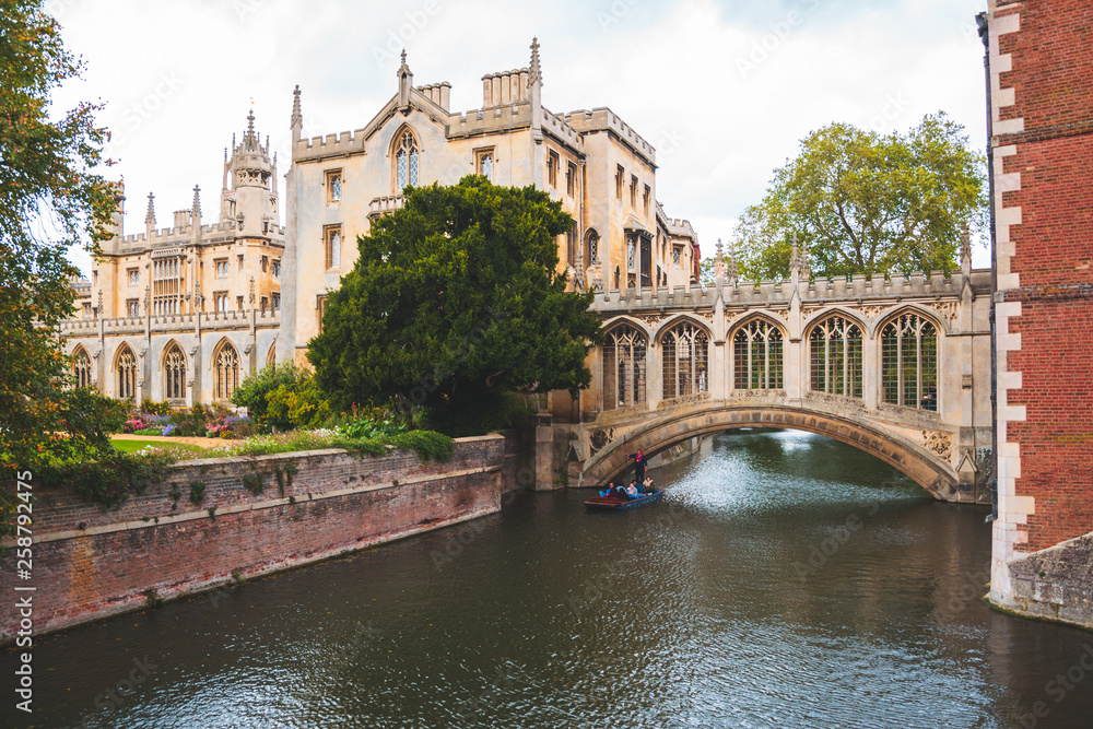 The Bridge of Sighs at St John's College, University of Cambridge, England