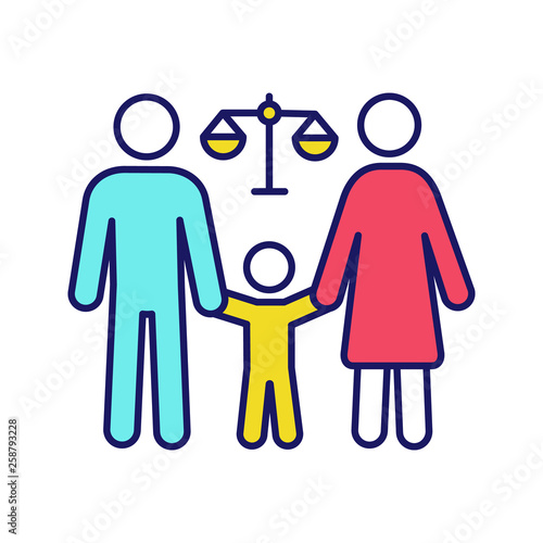Family court color icon