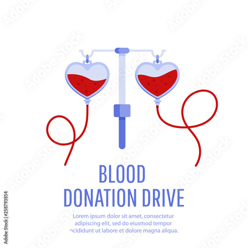 Blood donation drive design poster