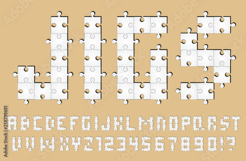 puzzle font