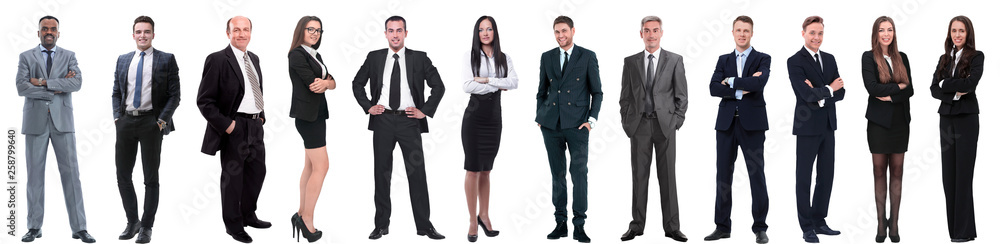 group of successful business people isolated on white group of successful business people isolated on white
