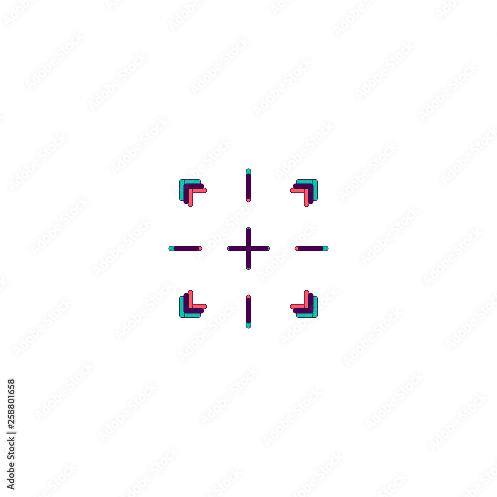 Focus icon design. Photography and video icon vector design Focus icon design. Photography and video icon vector design