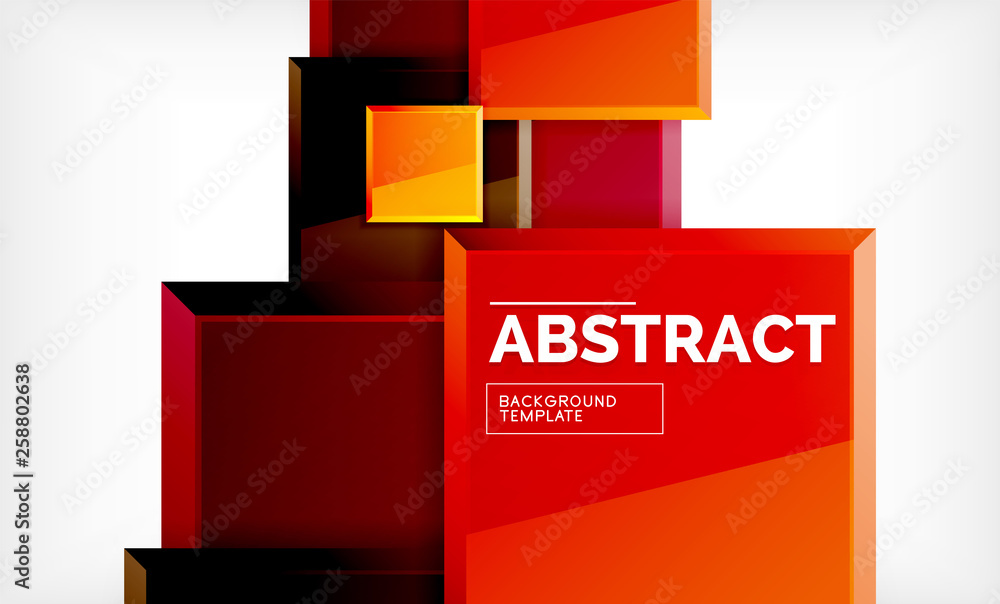Square abstract background, glossy geometric design Square abstract background, glossy geometric design