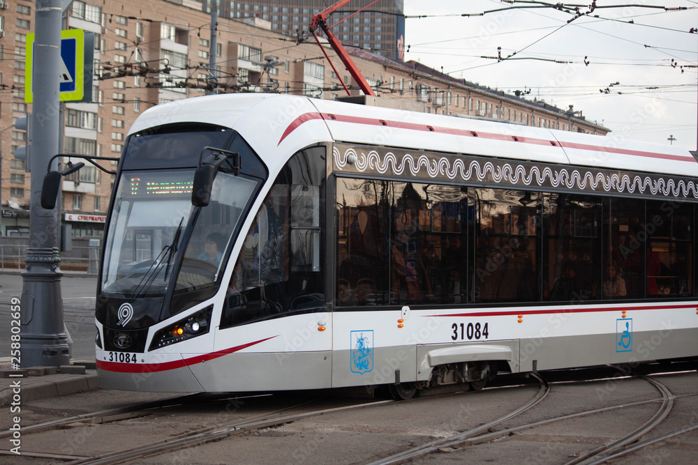 Naklejka premium City tram