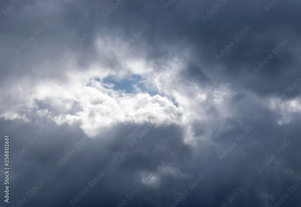 Light in the Dark and Dramatic Storm Clouds. Light in the Dark and Dramatic Storm Clouds.