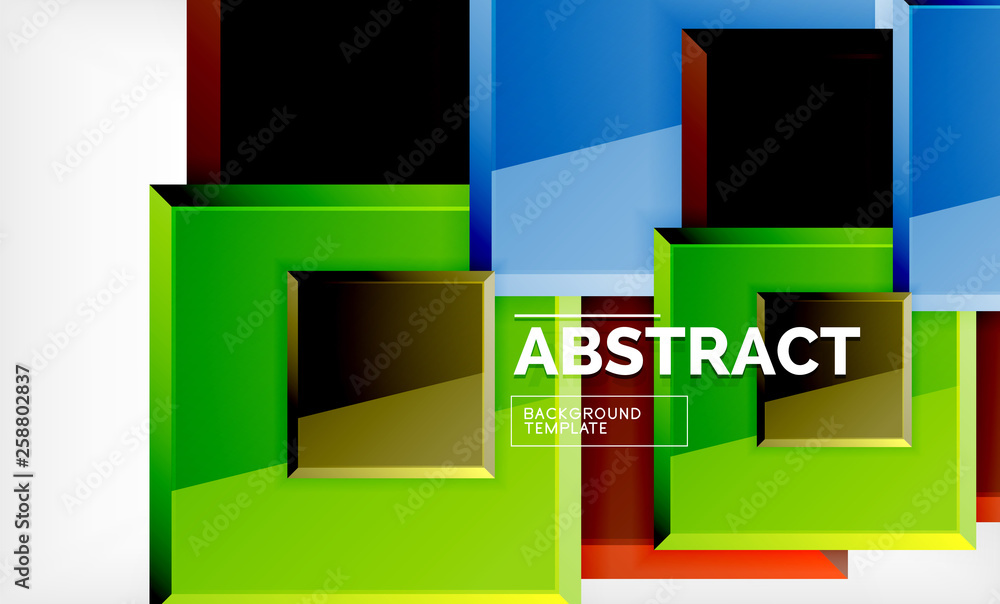 Square geometric background Square geometric background