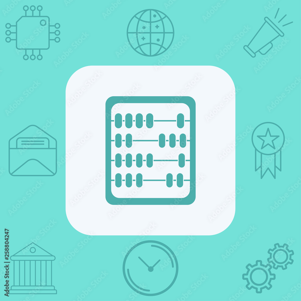 Abacus vector icon sign symbol Abacus vector icon sign symbol
