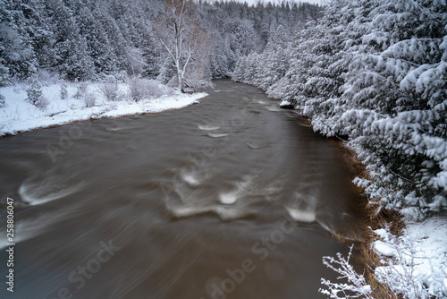 river in winter