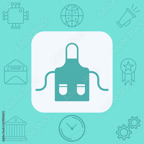 Apron vector icon sign symbol