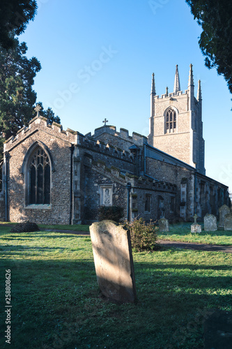 All Saints Church of town Great Barford, Bedfordshire, UK photo