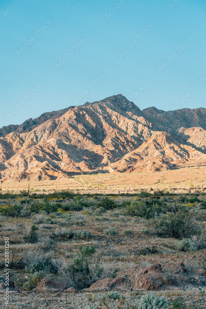 Mountains in the desert near Niland, California
