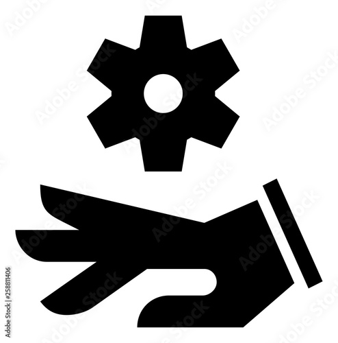 Crush Hazard Warning Vector Icon