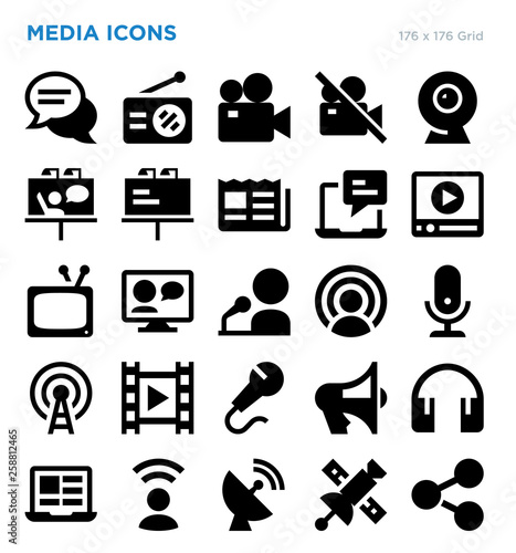 Media Vector Icon Set