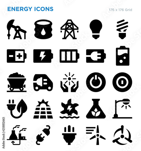 Energy Vector Icon Set