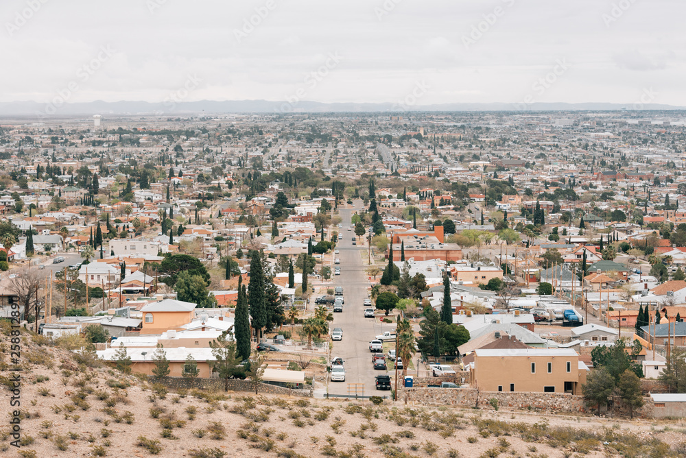 View from the Scenic Drive Overlook, in El Paso, Texas